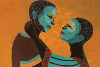 Mosaic VII Love Never Loses Its Way Home by Carol A. Simmons framed wall art