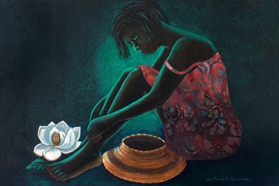 Sweetgrass Hat And Magnolia XXIII by Carol A. Simmons framed canvas print