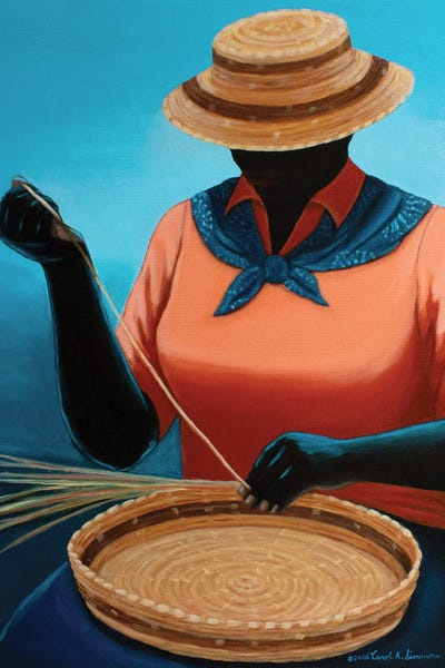 Carol A. Simmons: Basket Lady XVI by Carol A. Simmons