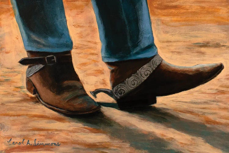 Cowboy Boots by Carol A. Simmons wall art