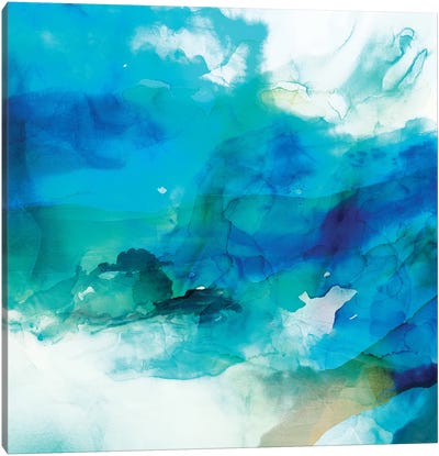 Ephemeral Blue I Canvas Art Print - Sisa Jasper
