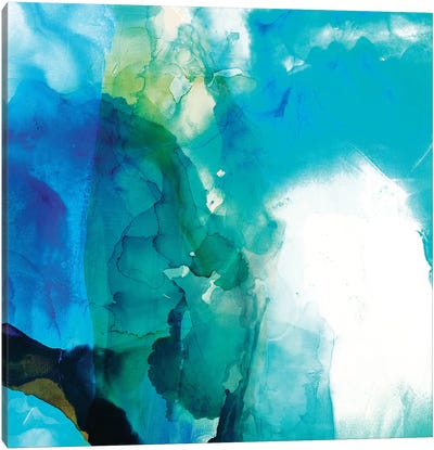 Ephemeral Blue II Canvas Art Print - Sisa Jasper