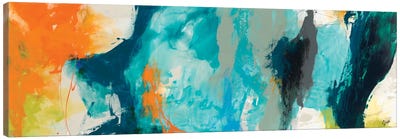 Tidal Abstract II Canvas Art Print - Teal Abstract Art