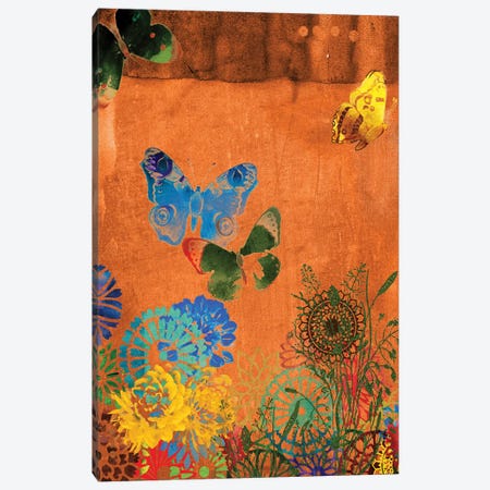 Butterfly Panorama Triptych Panel I Canvas Print #SIS36} by Sisa Jasper Canvas Art