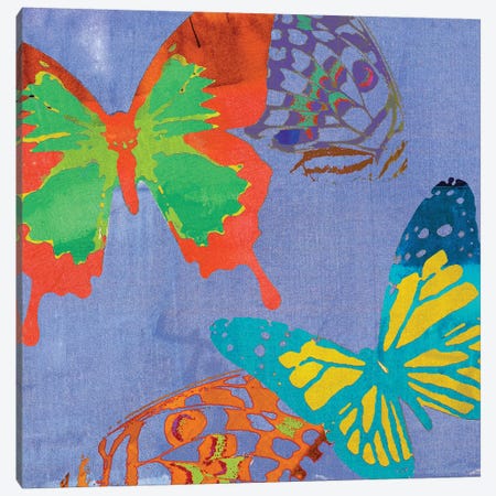 Saturated Butterflies IV Canvas Print #SIS55} by Sisa Jasper Canvas Art