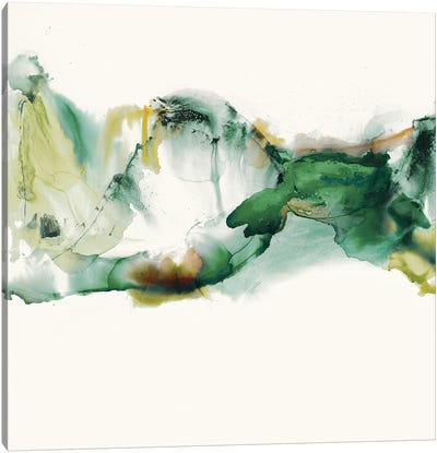 Green Terrain II Canvas Art Print - Sisa Jasper