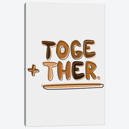 Together Canvas Print #SIT30} by sheisthisdesigns Canvas Wall Art