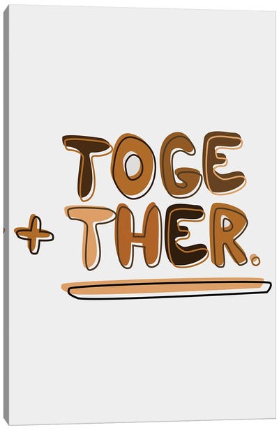 Together Canvas Art Print - sheisthisdesigns