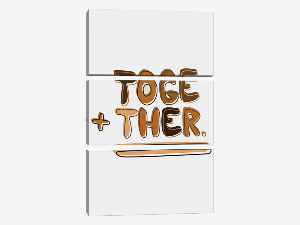 Together by sheisthisdesigns 3-piece Canvas Art
