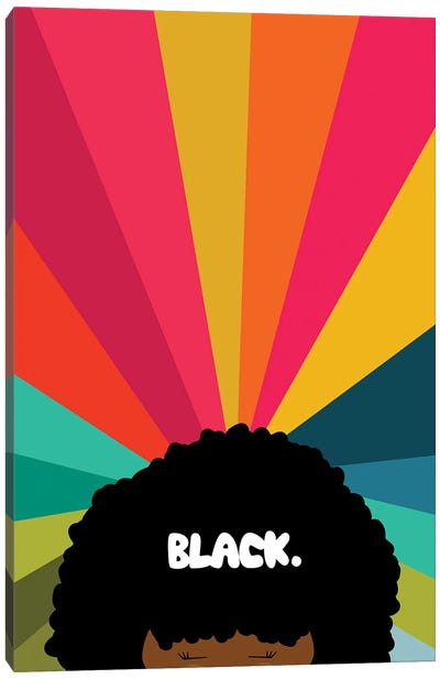 Black Canvas Art Print - Black Joy