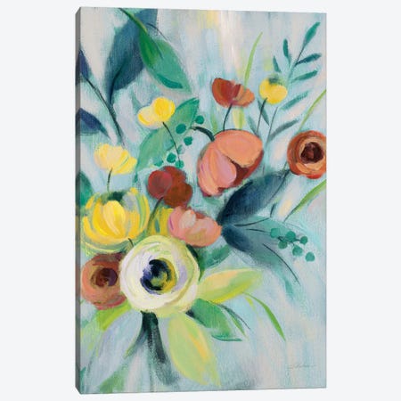 Colorful Elegant Floral I Canvas Print #SIV101} by Silvia Vassileva Canvas Print