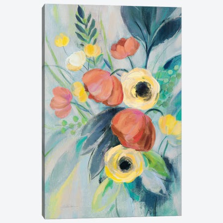 Colorful Elegant Floral II Canvas Print #SIV102} by Silvia Vassileva Art Print