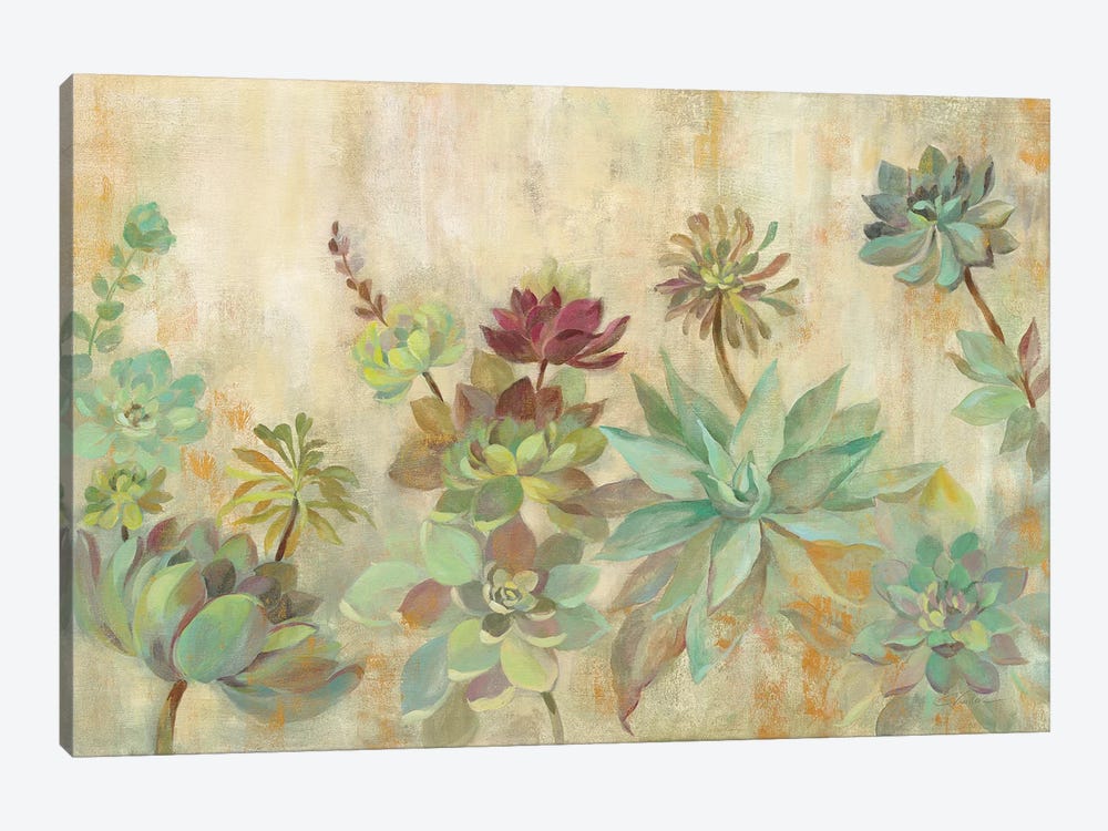 Succulent Garden by Silvia Vassileva 1-piece Canvas Print