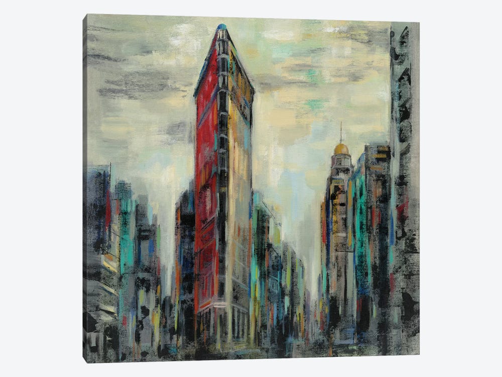 Manhattan Flatiron Building by Silvia Vassileva 1-piece Canvas Wall Art