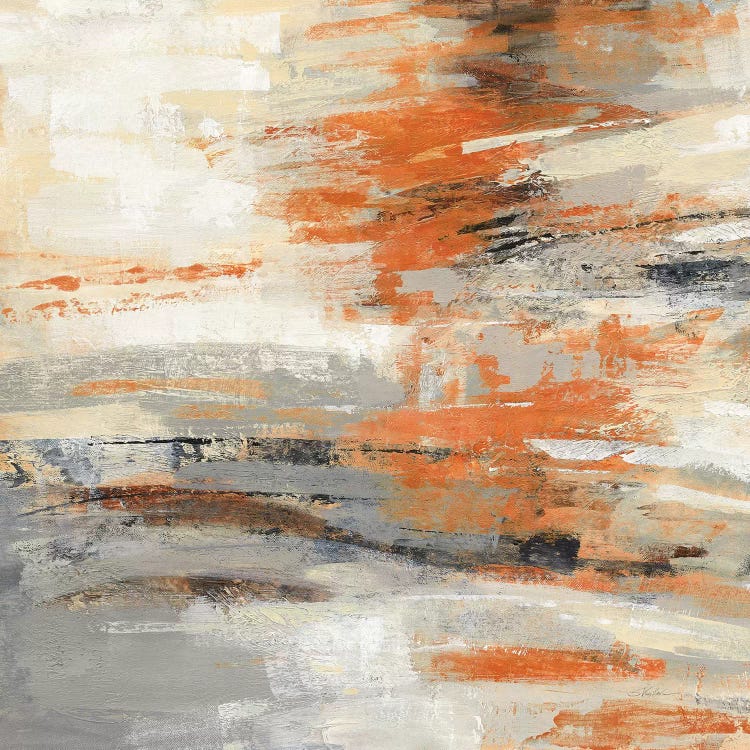 Golden Dust Crop Orange by Silvia Vassileva canvas print