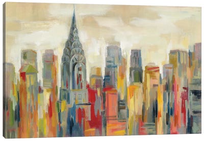 Manhattan - The Chrysler Building Canvas Art Print - Cityscape Art