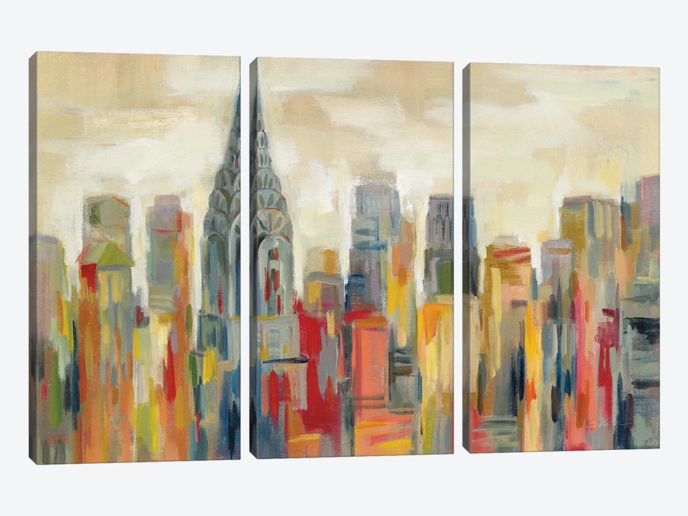 Manhattan - The Chrysler Building by Silvia Vassileva 3-piece Art Print