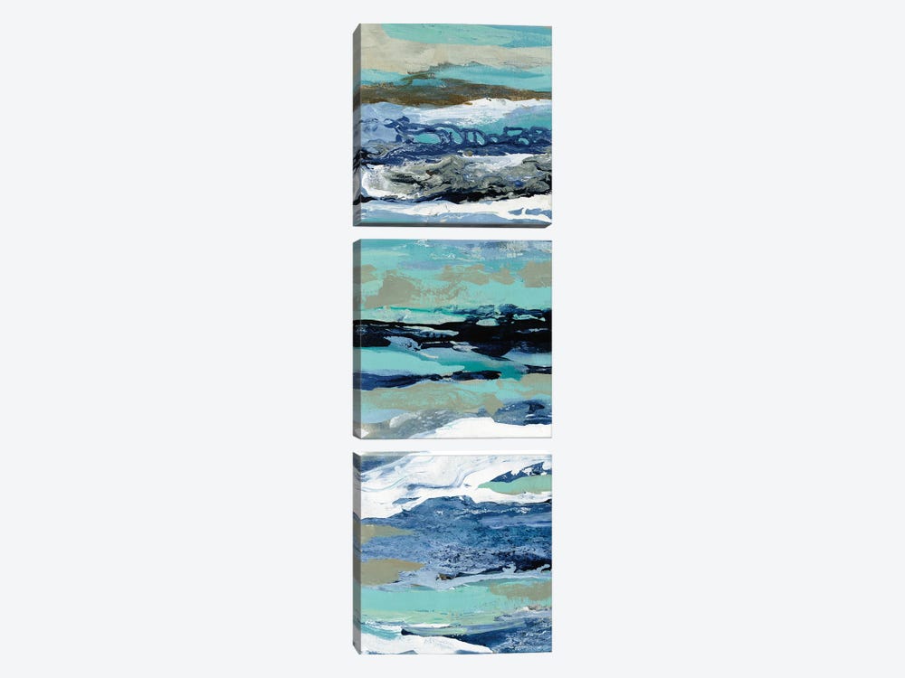 Coastal Sea Foam II 3-piece Canvas Art Print