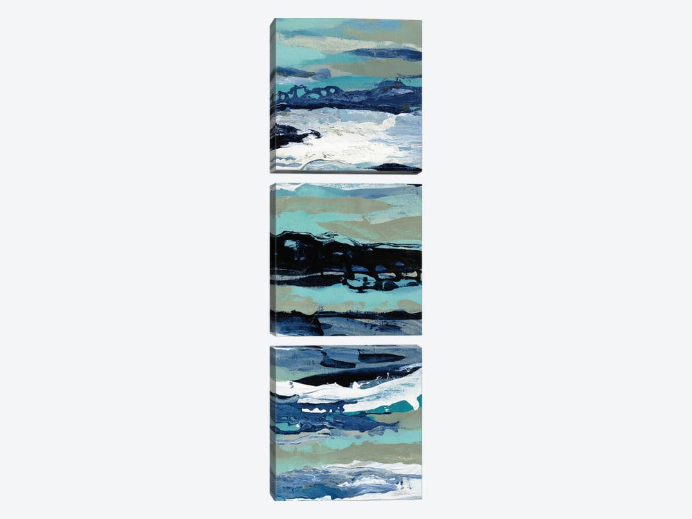 Coastal Sea Foam III 3-piece Canvas Art