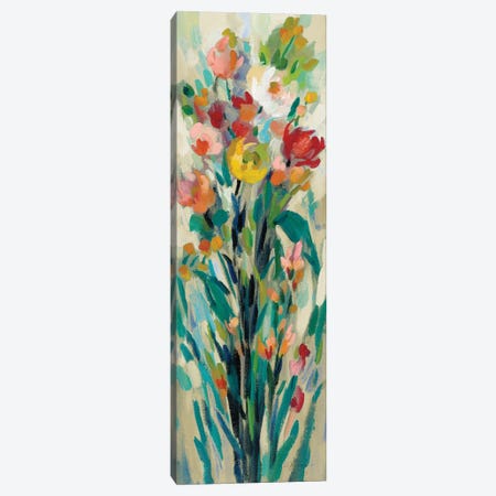 Tall Bright Flowers Cream I Canvas Print #SIV153} by Silvia Vassileva Canvas Wall Art
