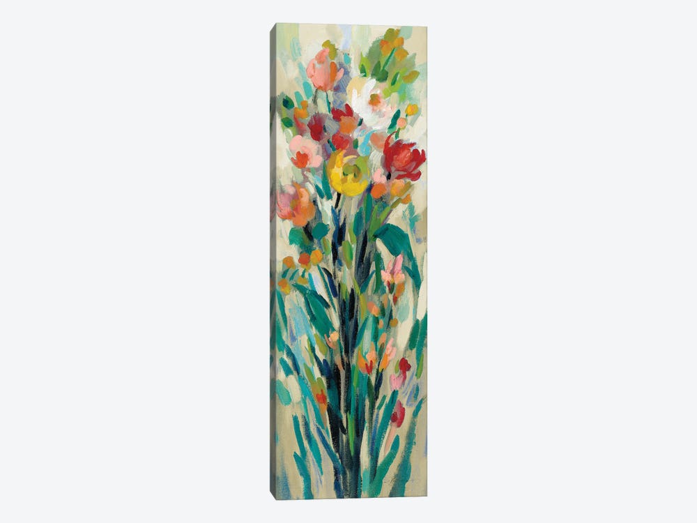 Tall Bright Flowers Cream I by Silvia Vassileva 1-piece Art Print