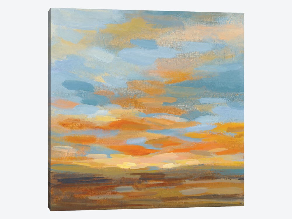 High Desert Sky II Bright Blue by Silvia Vassileva 1-piece Canvas Art Print