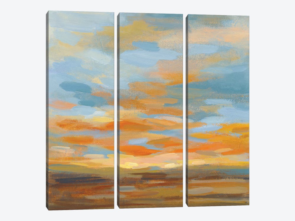 High Desert Sky II Bright Blue by Silvia Vassileva 3-piece Canvas Art Print