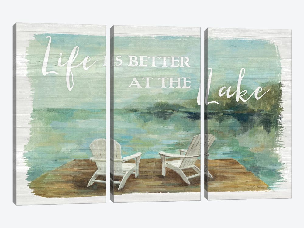 Lakeside Retreat I by Silvia Vassileva 3-piece Canvas Art Print