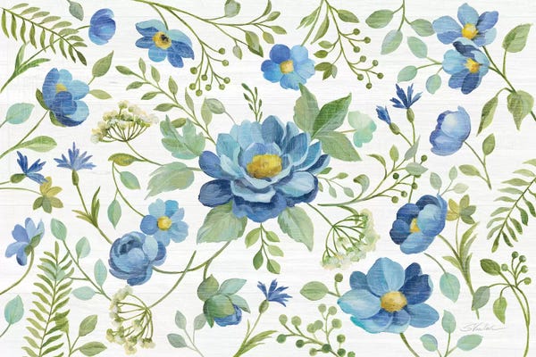 Silvia Vassileva: Botanical Blue I by Silvia Vassileva