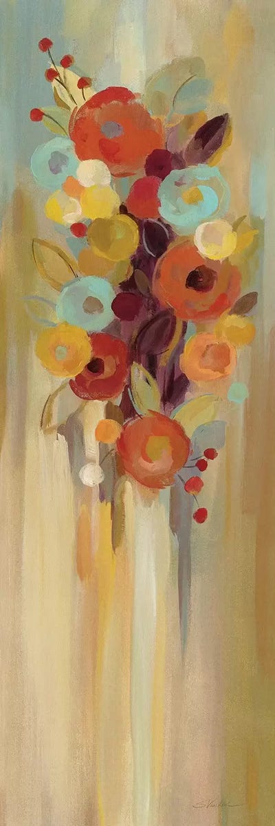 Tall Autumn Flowers II by Silvia Vassileva acrylic art print