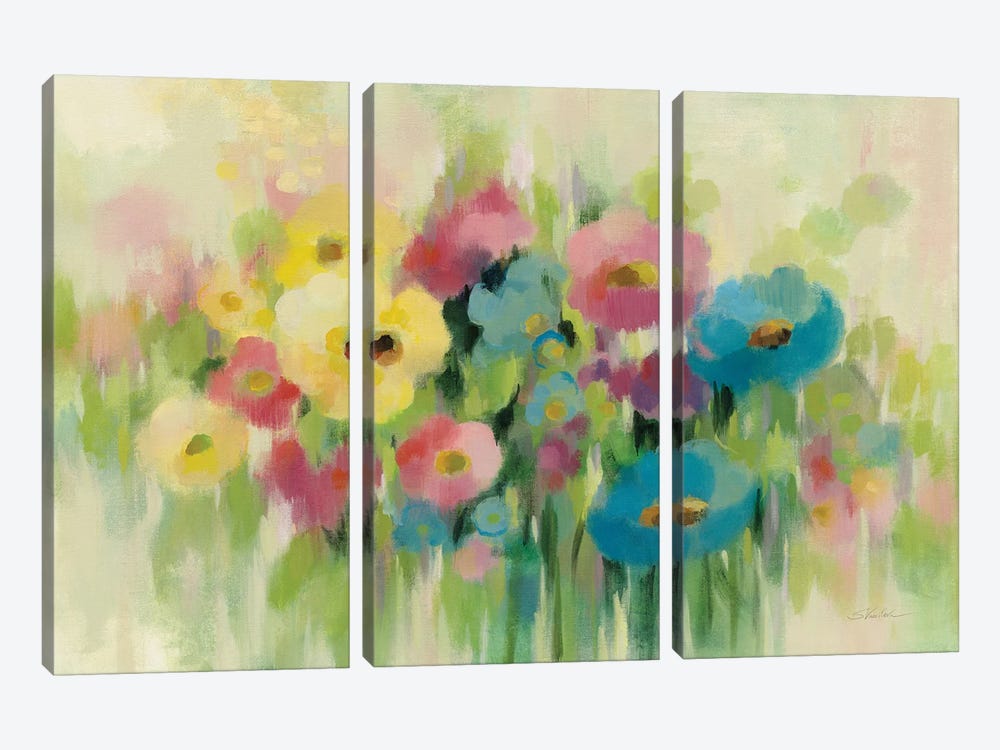 First Spring Flowers by Silvia Vassileva 3-piece Canvas Artwork