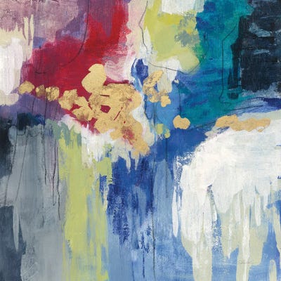 Sparkle Abstract III by Silvia Vassileva metal wall art