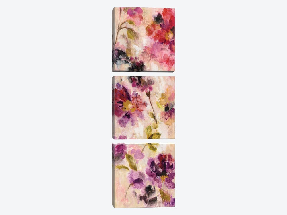 Exuberant Florals II by Silvia Vassileva 3-piece Canvas Artwork