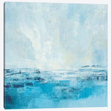 Coastal View II Aqua Canvas Print #SIV230} by Silvia Vassileva Canvas Print