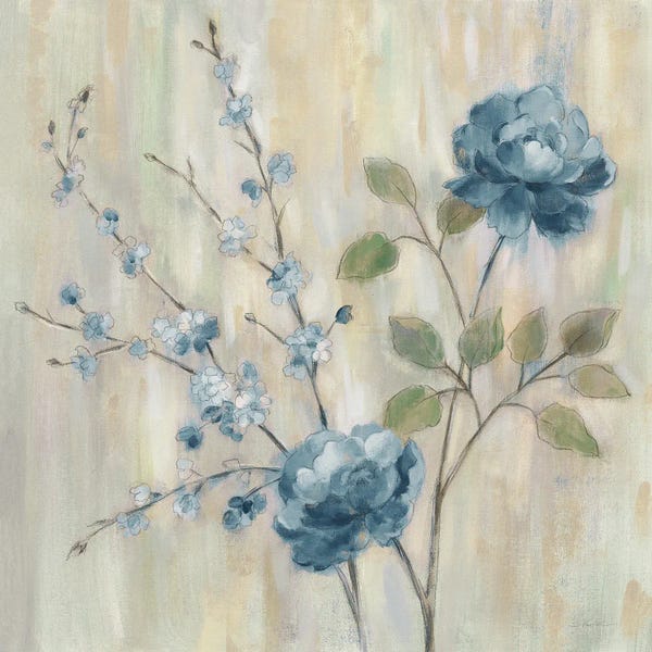 Silvia Vassileva: Contemporary Chinoiserie Blue by Silvia Vassileva
