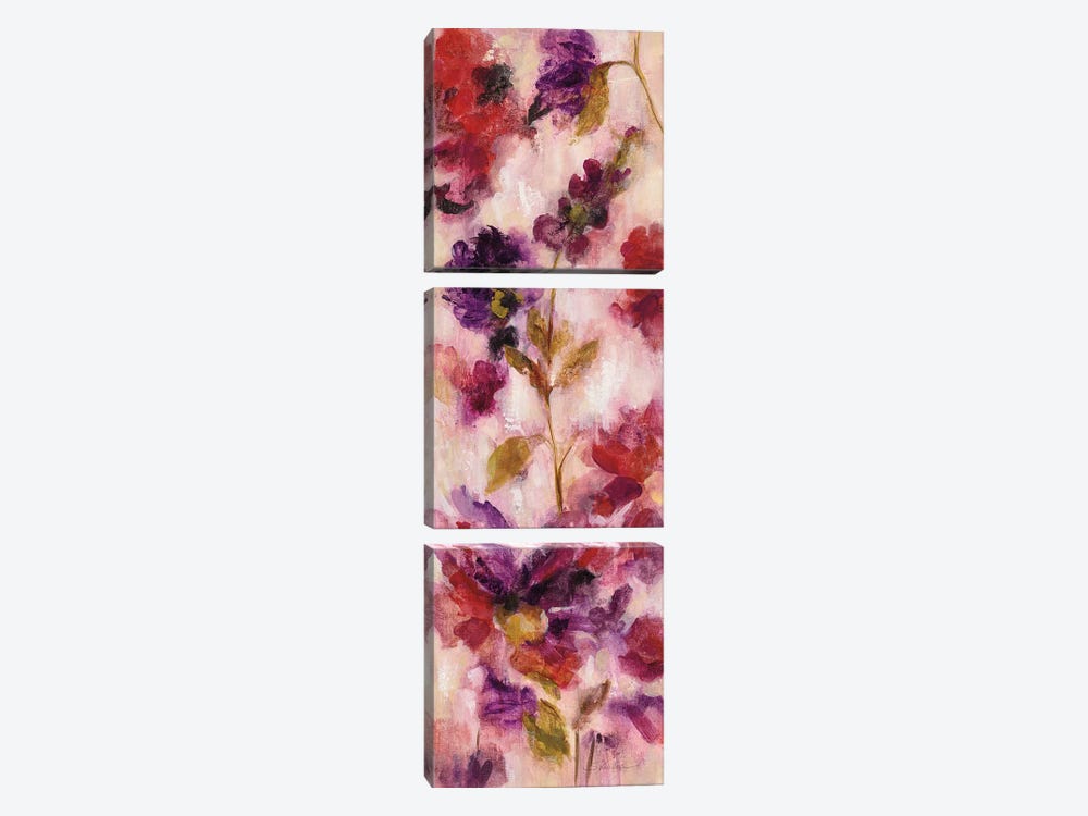 Exuberant Florals III by Silvia Vassileva 3-piece Canvas Print