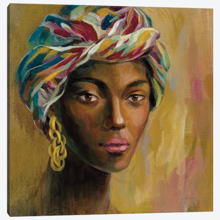African Face I Canvas Print #SIV252} by Silvia Vassileva Art Print