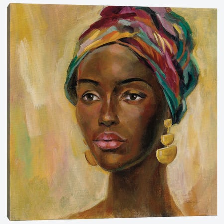 African Face II Canvas Print #SIV253} by Silvia Vassileva Canvas Art Print