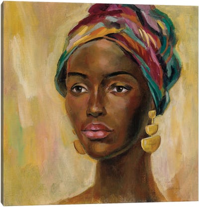 African Face II Canvas Art Print - African Heritage Art