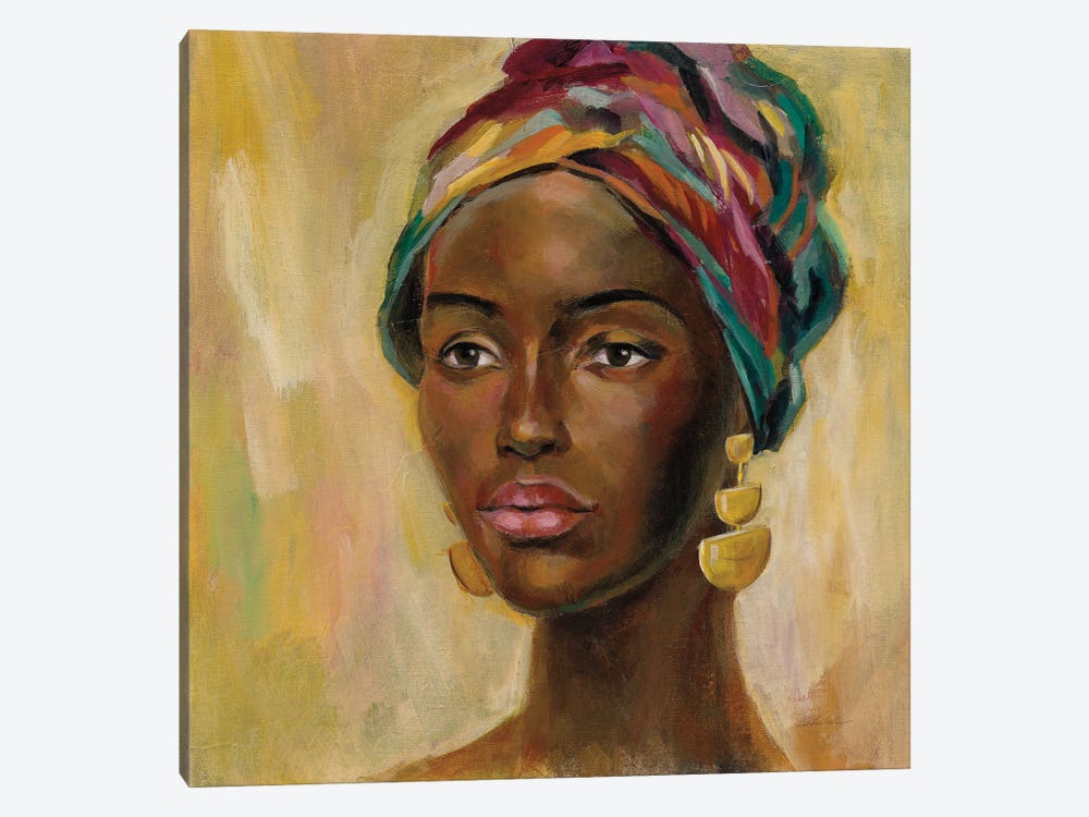 African Face II by Silvia Vassileva 1-piece Canvas Print