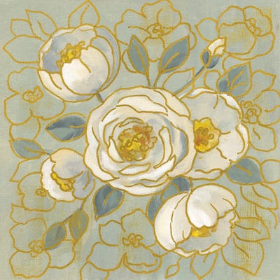 Silvia Vassileva - Canvas Prints: Sage Floral II by Silvia Vassileva