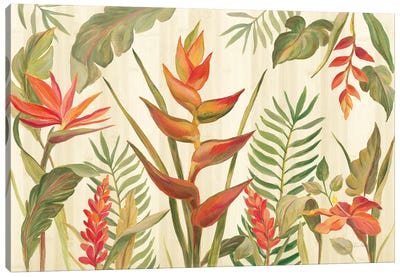 Tropical Garden VII Canvas Art Print - Tropical Leaf Art