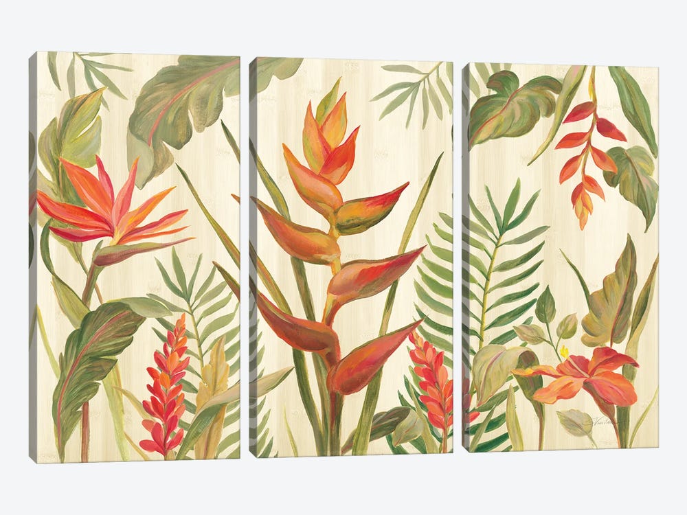 Tropical Garden VII by Silvia Vassileva 3-piece Art Print