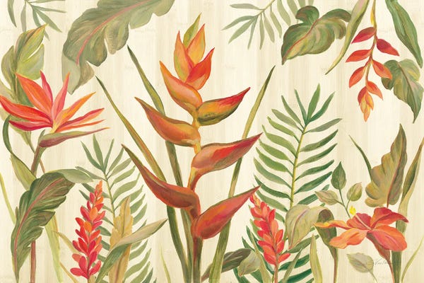 Tropical Leaves: Tropical Garden VII by Silvia Vassileva