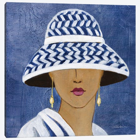 Lady with Hat II Canvas Print #SIV295} by Silvia Vassileva Canvas Artwork