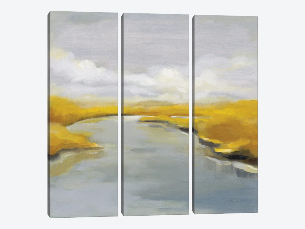 Maine Fall River by Silvia Vassileva 3-piece Canvas Print