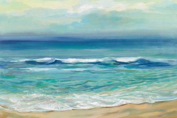 Large Art for Bathroom - Canvas Prints: Seaside Sunrise by Silvia Vassileva
