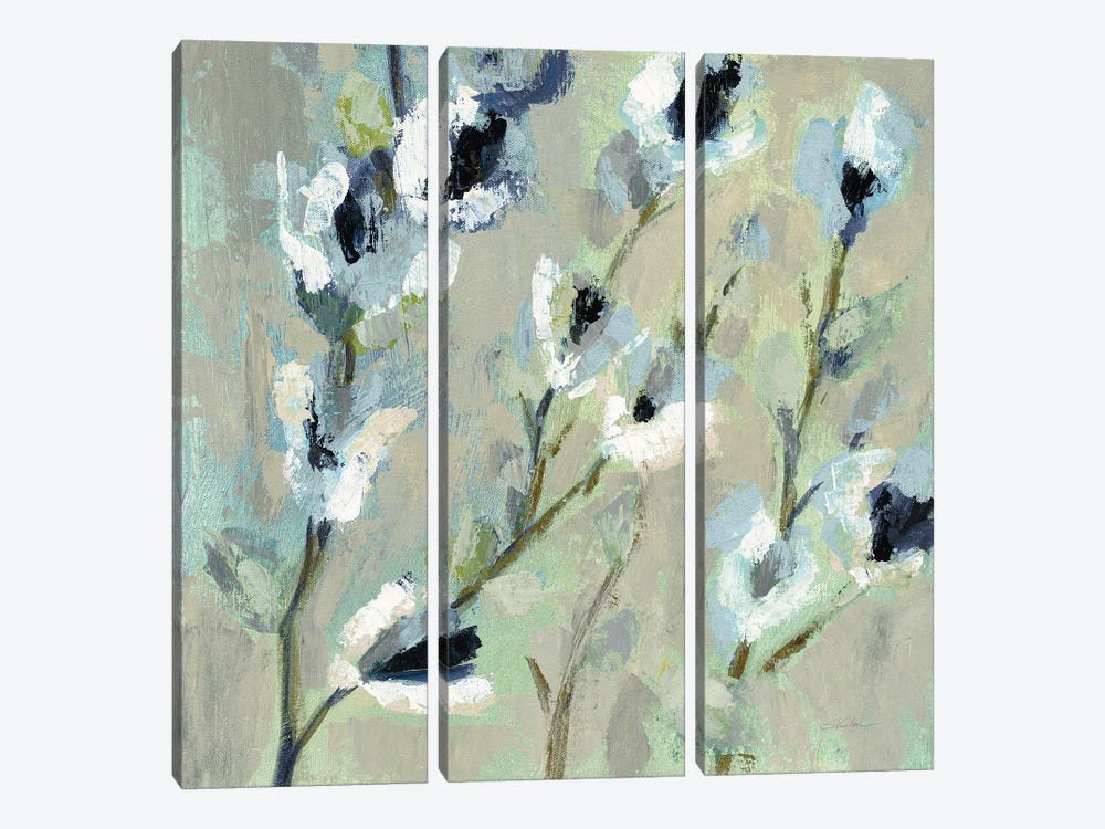 Whimsical Branch I Cool by Silvia Vassileva 3-piece Canvas Print