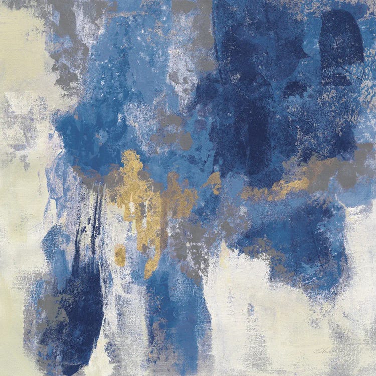 Sparkle Abstract II Navy by Silvia Vassileva wall art