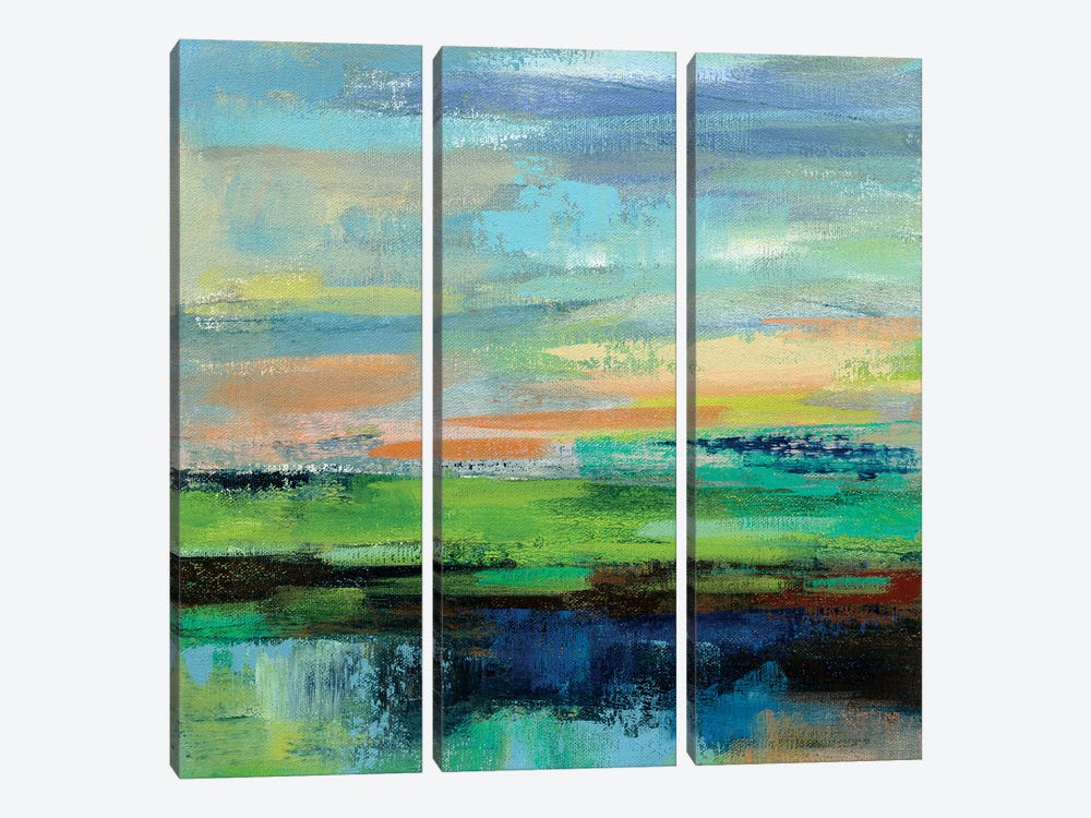 Delmar Sunset II by Silvia Vassileva 3-piece Canvas Print
